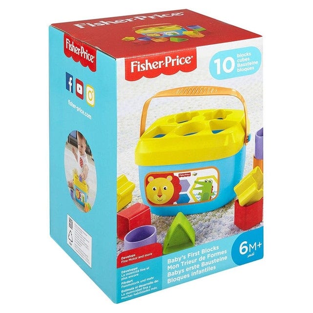 FISHER PRICE BABY FIRST BLOCKS SHAPE-SORTING TOY