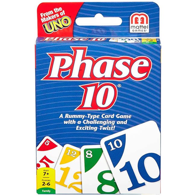 MATTEL UNO - PHASE 10 CARD GAME