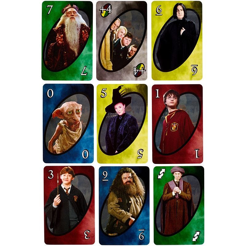 MATTEL UNO - HARRY POTTER CARD GAME