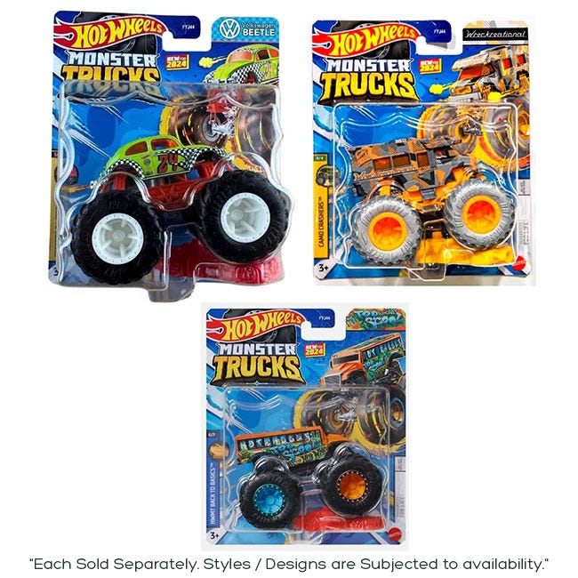HOT WHEELS MONSTER TRUCKS SINGLE TRUCK