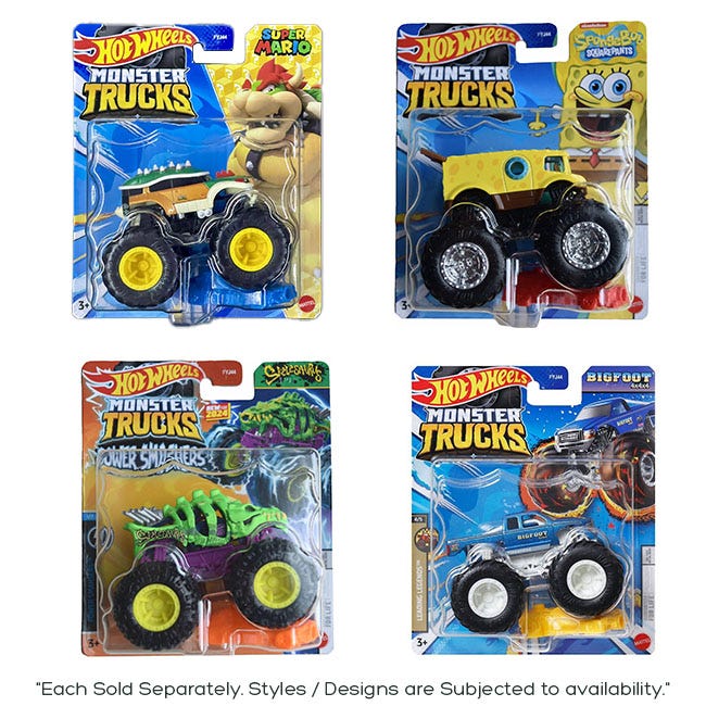 HOT WHEELS MONSTER TRUCKS SINGLE TRUCK