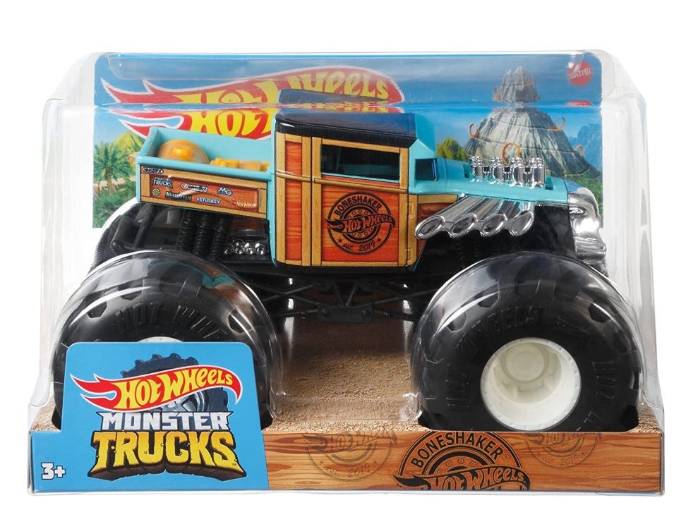 HOTWHEELS MONSTER TRUCKS SINGLE TRUCK - 1:24 TRUCKS