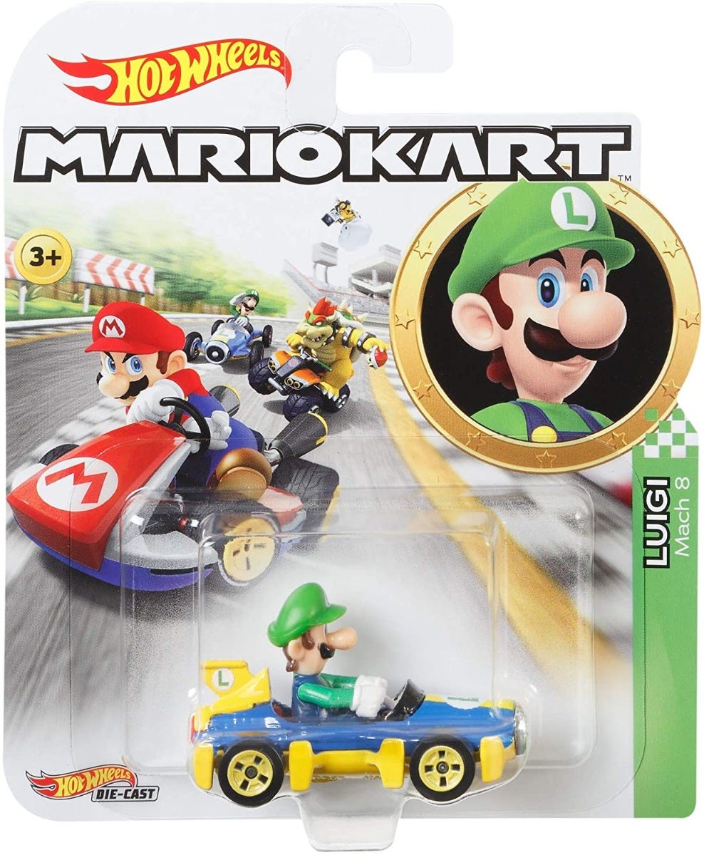 HOT WHEELS BASIC SINGLE CAR PACK - MARIO KART