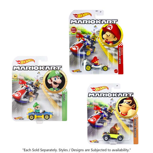 HOT WHEELS BASIC SINGLE CAR PACK - MARIO KART