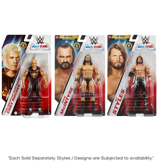 WWE TOP TALENT BASIC FIGURE ASSORTED