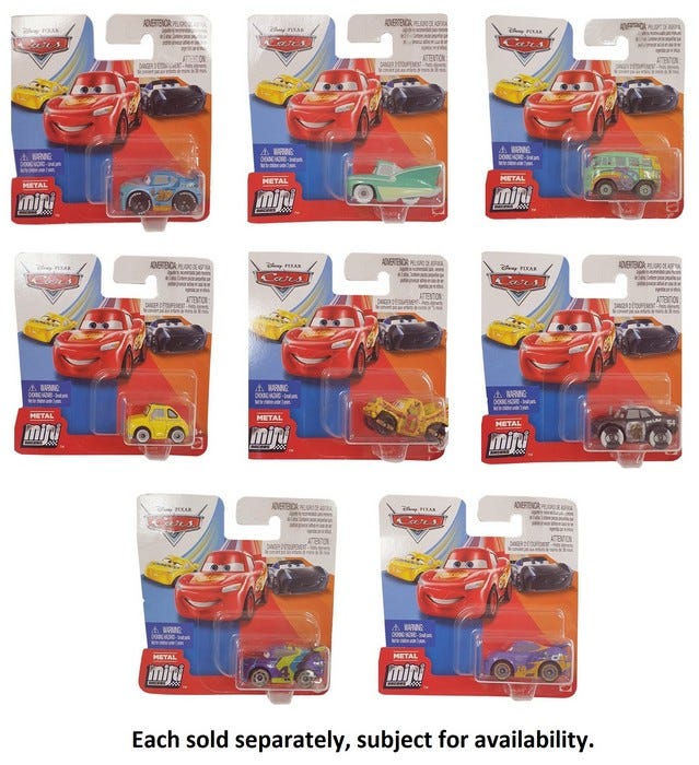 DISNEY PIXAR CARS 3 MINI RACER SINGLES BLISTER