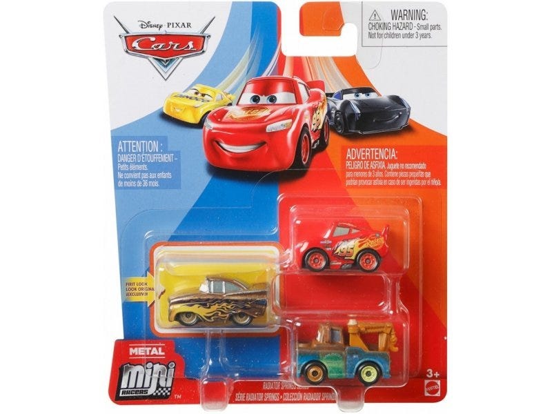 DISNEY PIXAR CARS 3 MINI RACER 3 PACK CAR
