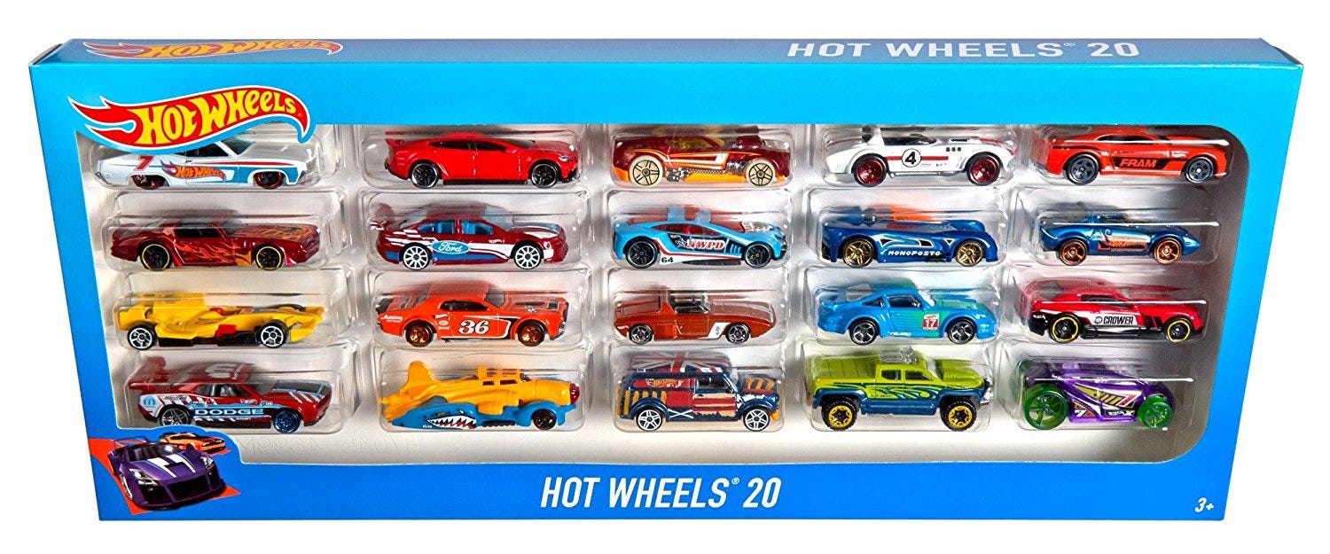 HOT WHEELS BASIC 20 CARS PACK