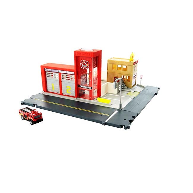 MATCHBOX ACTION DRIVERS FIRE STATION RESCUE PLAYSET