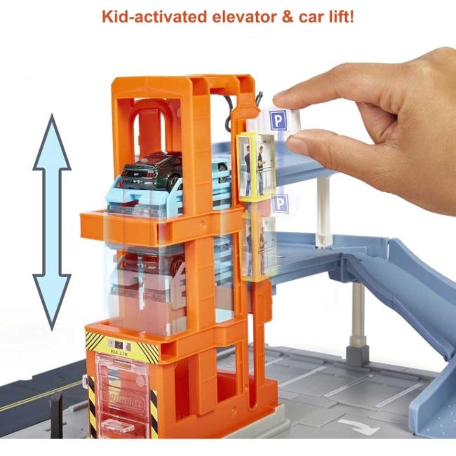 MATCHBOX ACTION DRIVERS PARKING GARAGE PLAYSET
