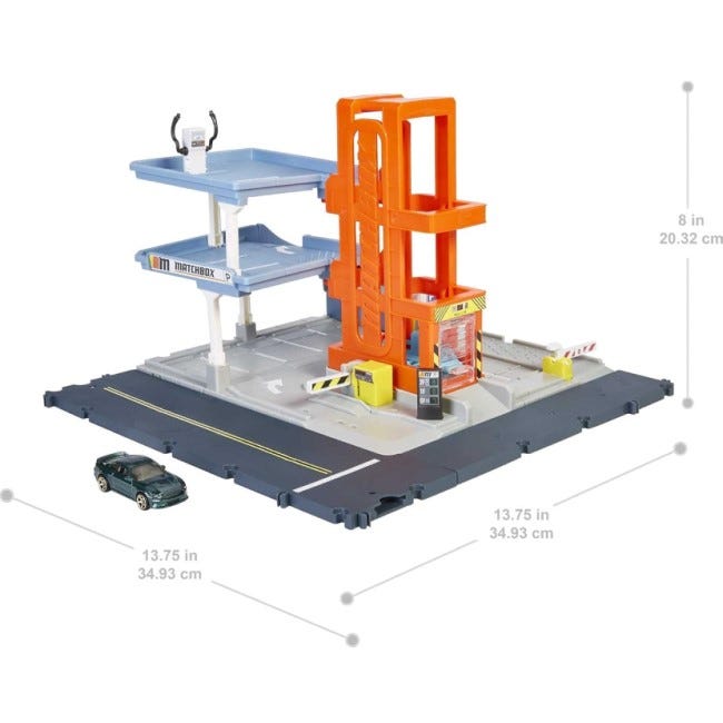 MATCHBOX ACTION DRIVERS PARKING GARAGE PLAYSET
