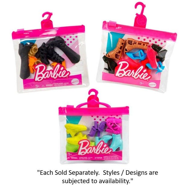 BARBIE FASHION SHOES PACK