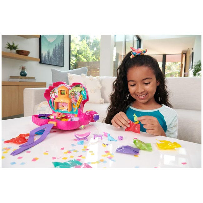 POLLY POCKET BOX FLAMINGO MEGA PARTY