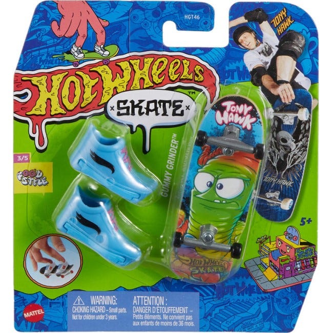 HOT WHEELS SKATES FINGERBOARD AND SHOES ASSORTED