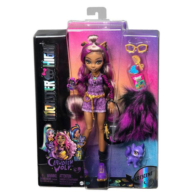 MONSTER HIGH CLAWDEEN CORE DOLL