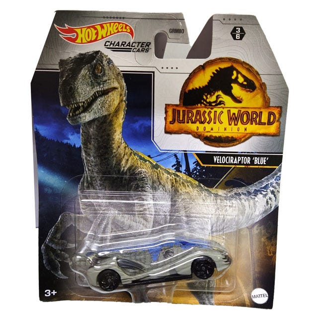 HOTWHEELS BASIC SINGLE CAR PACK - JURRASIC WORLD