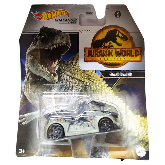 HOTWHEELS BASIC SINGLE CAR PACK - JURRASIC WORLD