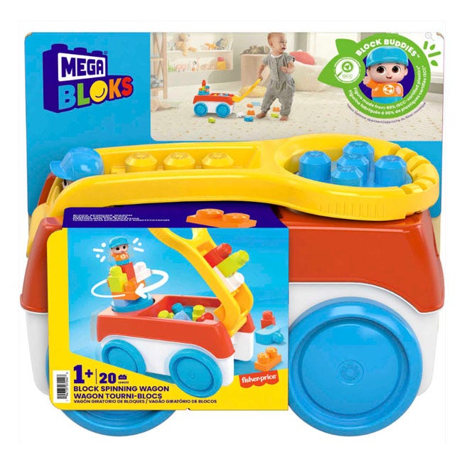 MEGA BLOKS BLOCK SPINNING WAGON