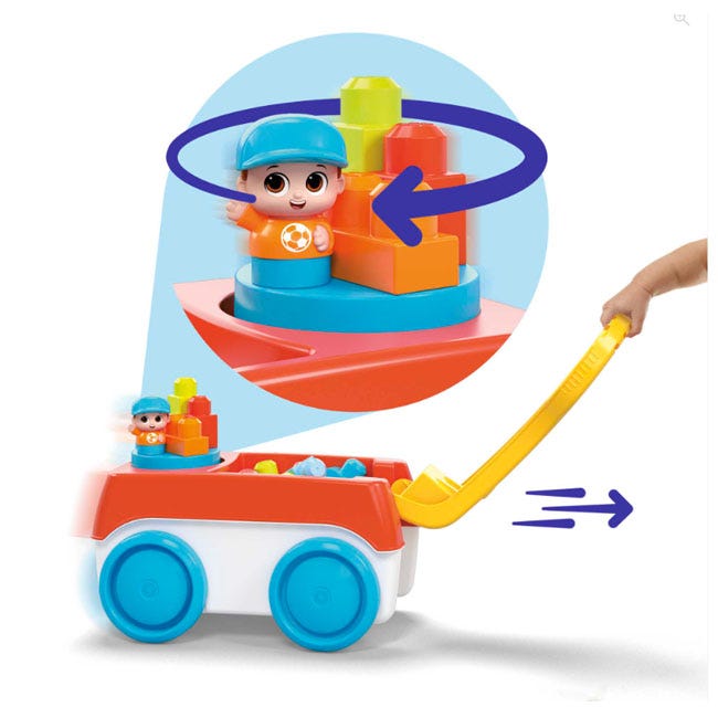 MEGA BLOKS BLOCK SPINNING WAGON