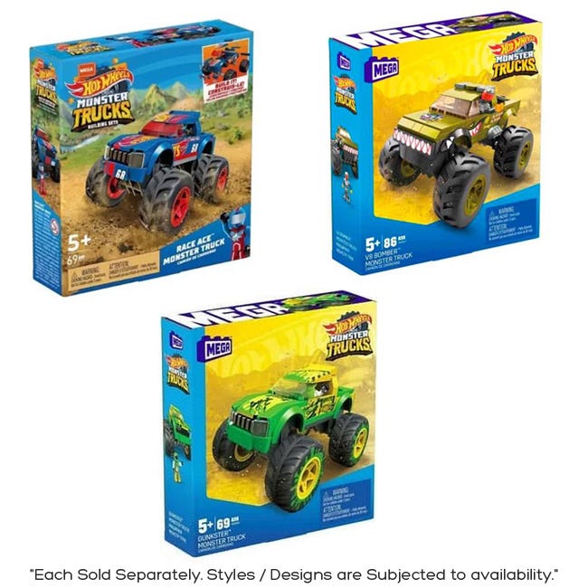 HOT WHEELS MIGHTY MONSTER TRUCKS ASSORTED
