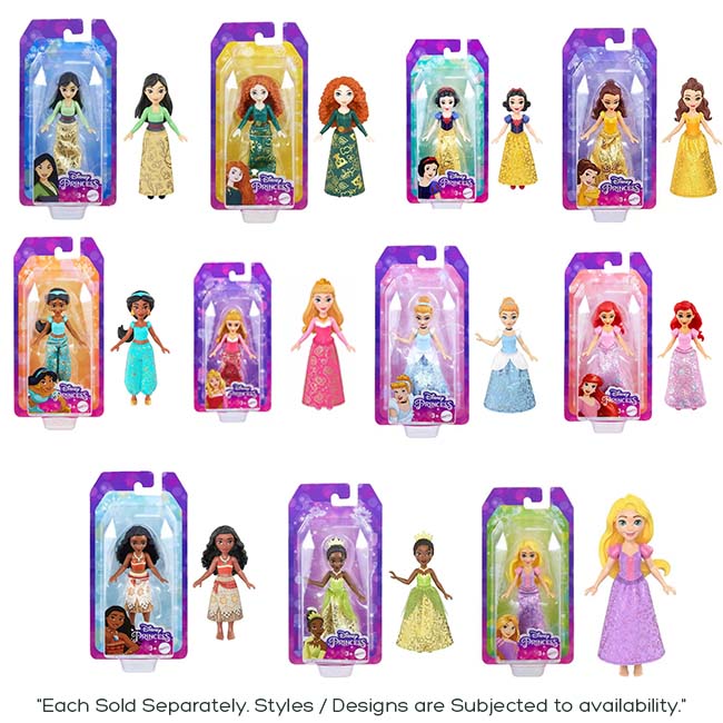 DISNEY PRINCESS ASSORTED SMALL DOLL
