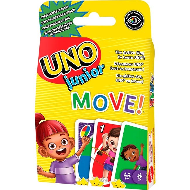 MATTEL UNO - JUNIOR MOVE CARD GAME