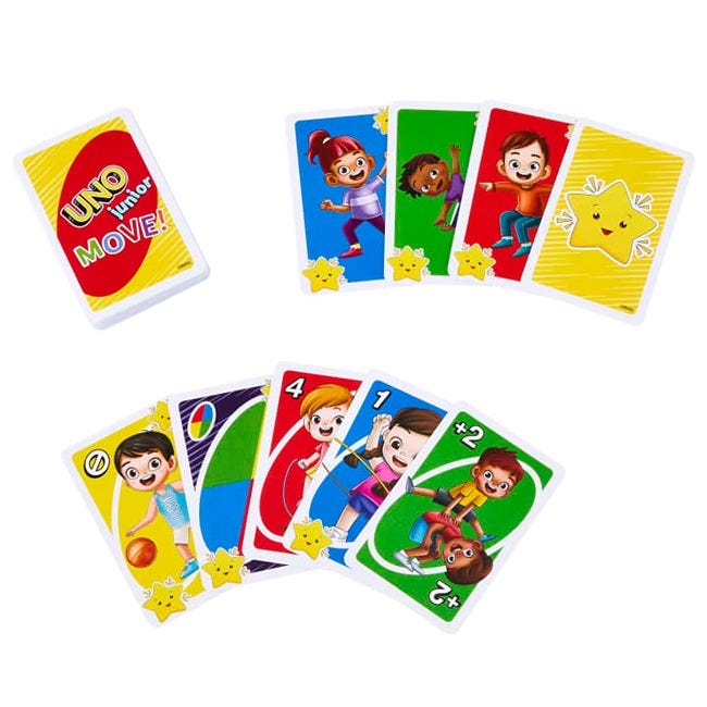 MATTEL UNO - JUNIOR MOVE CARD GAME
