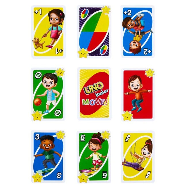 MATTEL UNO - JUNIOR MOVE CARD GAME