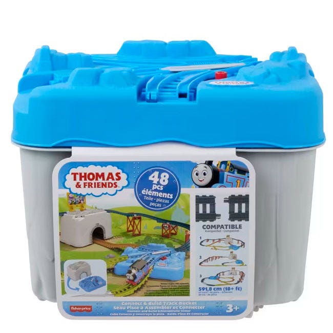 FISHER PRICE THOMAS AND FRIENDS CONNECT N BUILD TRACK BUCKET