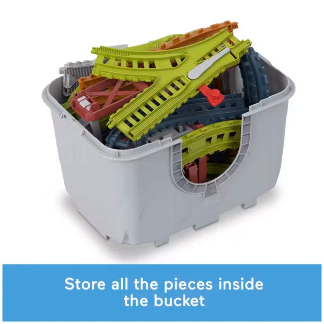 FISHER PRICE THOMAS AND FRIENDS CONNECT N BUILD TRACK BUCKET