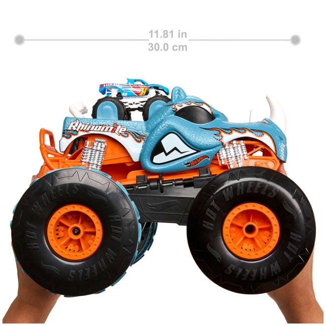 HOTWHEELS MONSTER TRUCKS TRANSFORMING RHINOMITE RC
