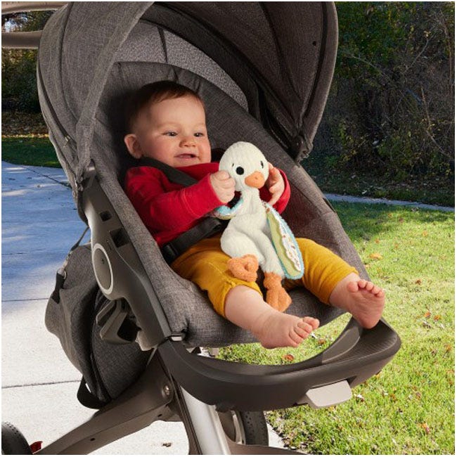 FISHER PRICE SNUGGLE UP GOOSE BABY SENSORY TOY