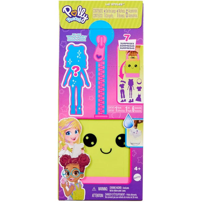 POLLY POCKET LIL STYLES TRAVEL TOY COLLECTION AND PLAYSET