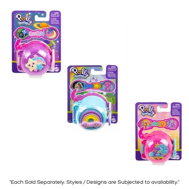 POLLY POCKET POCKET ON THE GO FUN COLLECTION ASSORTED
