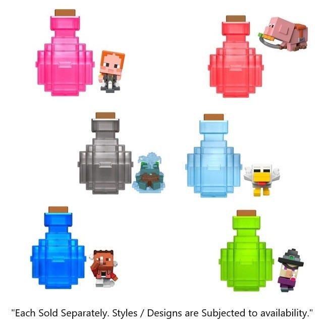 MINECRAFT MINI MODE MINING ACTION FIGURES WITH REVEAL