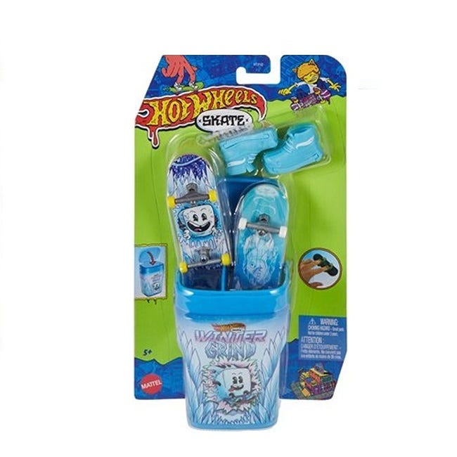 HOTWHEELS SKATES 2 PK FINGERBOARD SKATEBOARD AND BOX SET