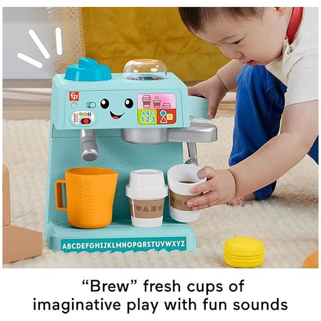 FISHER PRICE LAUGH AND LEARN SERVE COFFEE CAFE