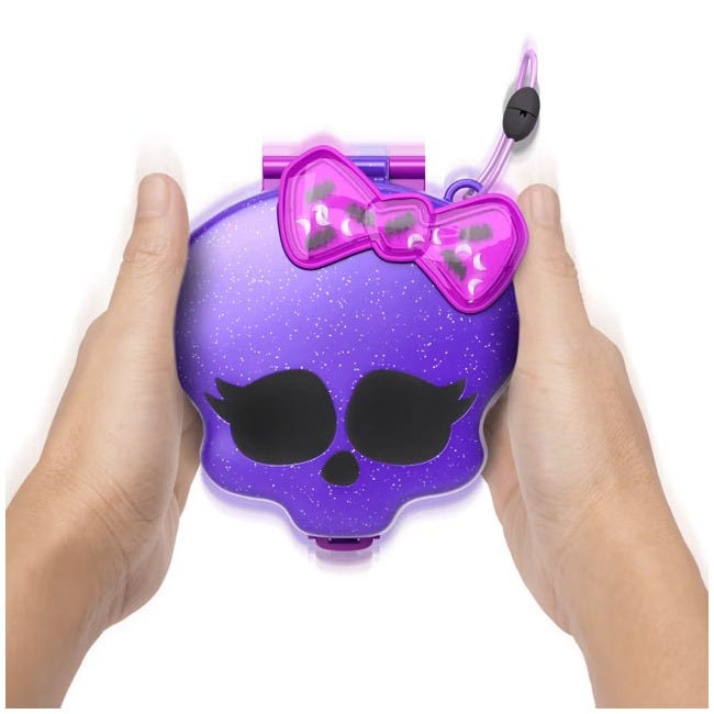 POLLY POCKET MONSTER HIGH COMPACT WITH DOLLS PLAYSET