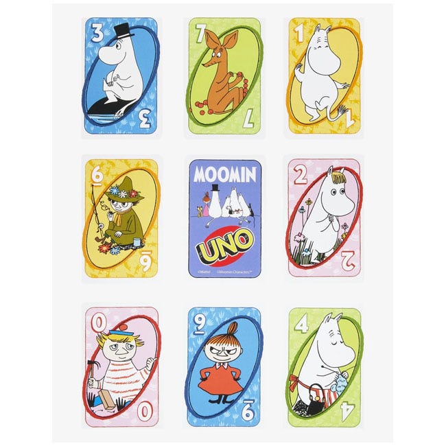 MATTEL UNO - MOOMIN CARD GAME