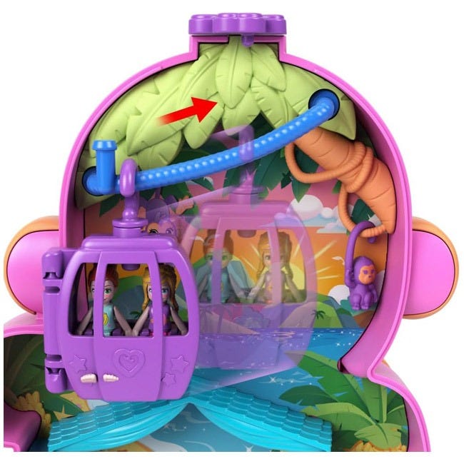 POLLY POCKET LARGE WEARABLE COMPACT PURSE - MOMMA MONKEY