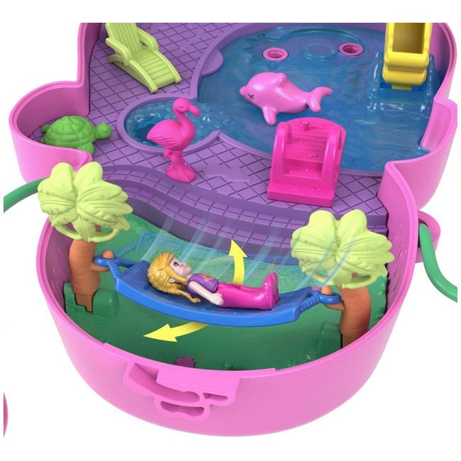 POLLY POCKET LARGE WEARABLE COMPACT PURSE - MOMMA MONKEY