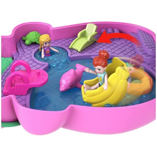 POLLY POCKET LARGE WEARABLE COMPACT PURSE - MOMMA MONKEY