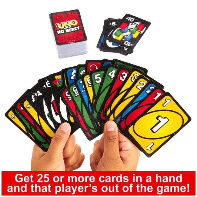 MATTEL UNO - SHOW EM NO MERCY CARD GAME