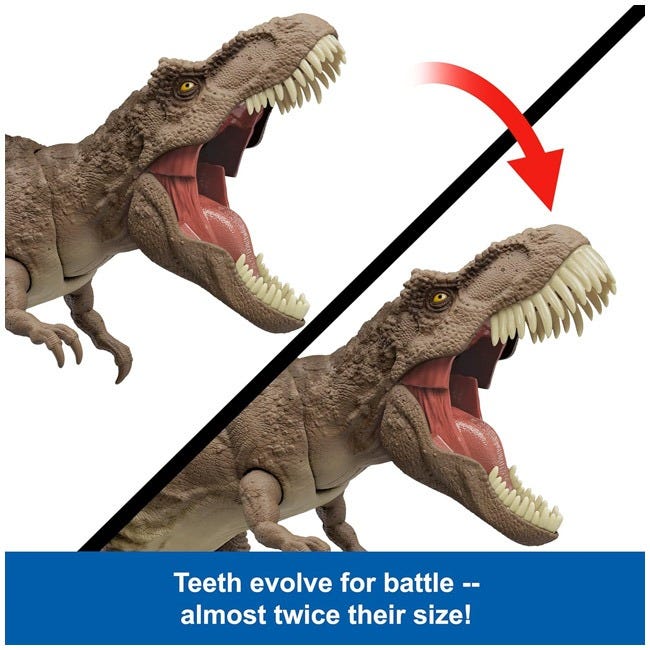 MATTEL JURASSIC WORLD CHAOS ALLOUT ATTACK TYRANNOSAURUS