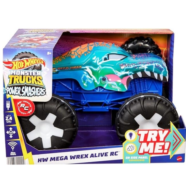 HOT WHEELS 1:15 REMOTE CONTROL MONSTER TRUCKS