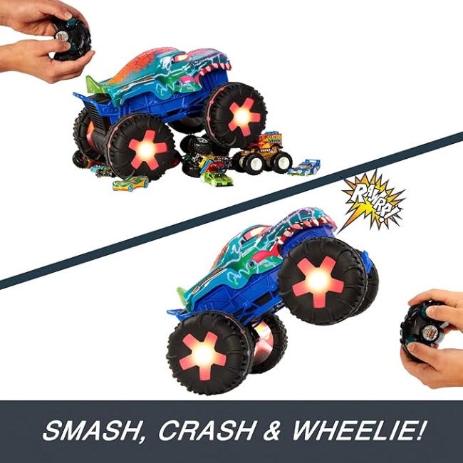 HOT WHEELS 1:15 REMOTE CONTROL MONSTER TRUCKS