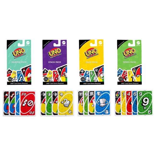 MATTEL UNO ADD-ON PACKS CDU ASSORTMENT
