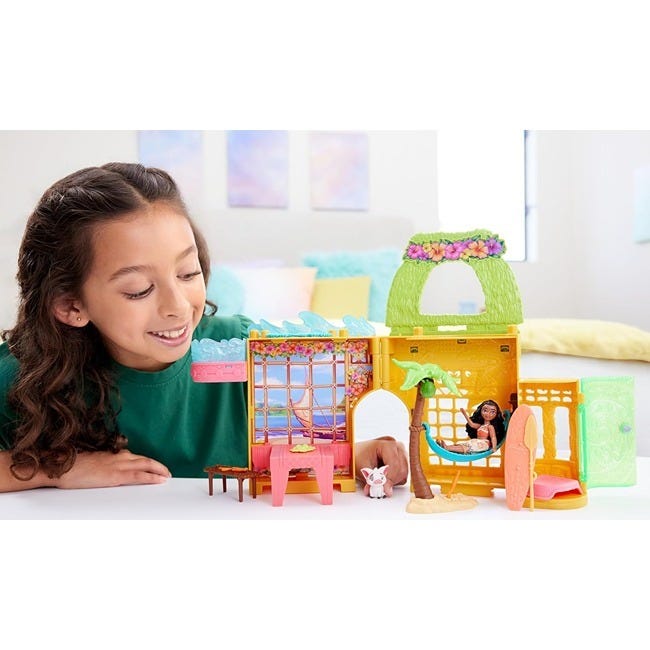 DISNEY PRINCESS MOANA STORY TIME STACKERS DOLLHOUSE