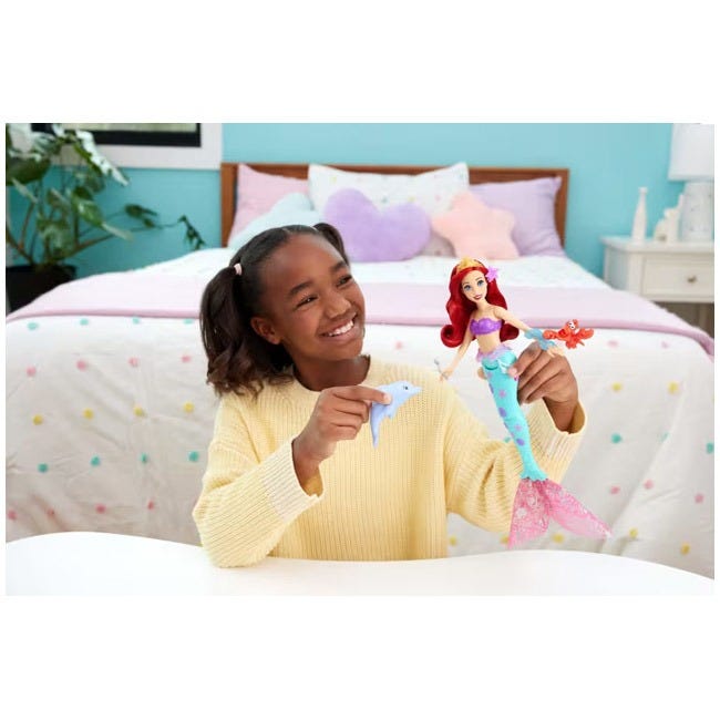 DISNEY PRINCESS ARIEL WITH OCEAN ANIMAL FRIENDS FASHION DOLL