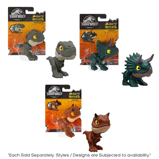 JURASSIC WORLD MIGHTY LITTLE BITERS TYRANNOSAURUS REX DINOSA